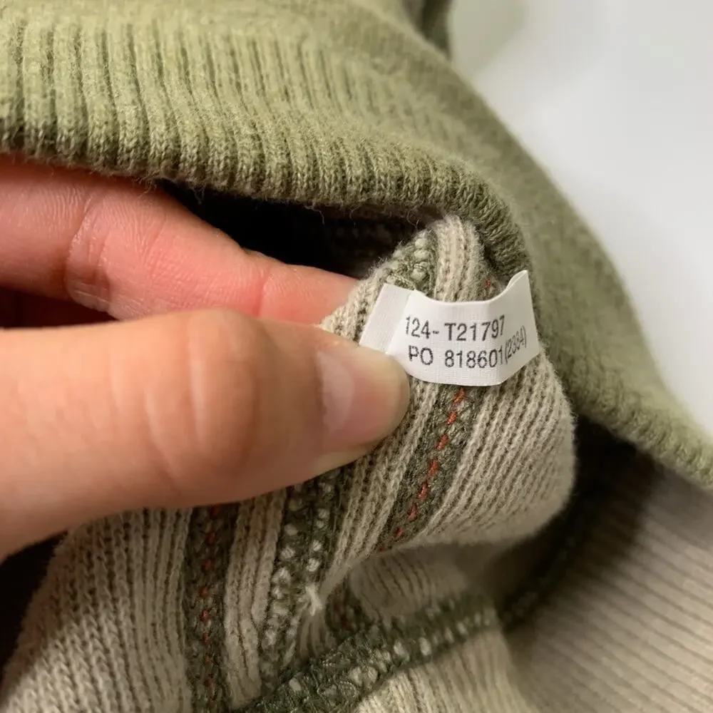 Tommy Bahama Sweater Mens L Large Ivy Tan Flip Side Classic 1/4 Zip Reversible